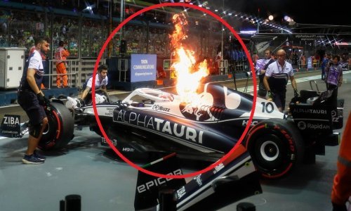 [VIDEO/FOTO] Drama u Singapuru; iznenada se zapalio bolid Formule 1, a pilot je u posljednji trenutak uspio iskočiti i spasiti se...