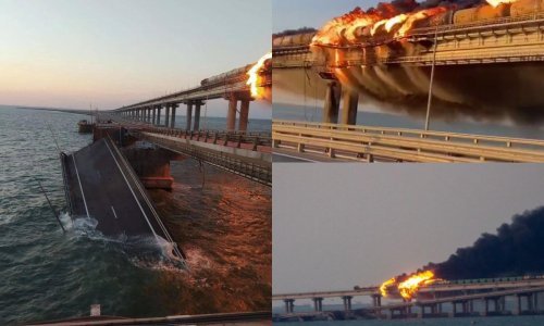 [VIDEO] Napad na Krimski most: Rusija - požar je posljedica terorističkog napada; ograničava se prodaja živežnih namirnica