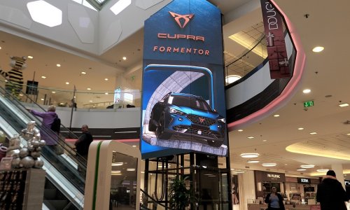Uspješan spoj dva moderna i inovativna svijeta, CUPRA Formentor i 3D kreativa na Illusion screenu