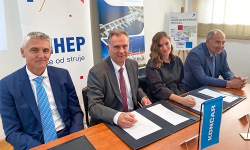 Končar-Inženjering potpisao ugovor za izgradnju MHE Otočac vrijedan 90 milijuna kuna