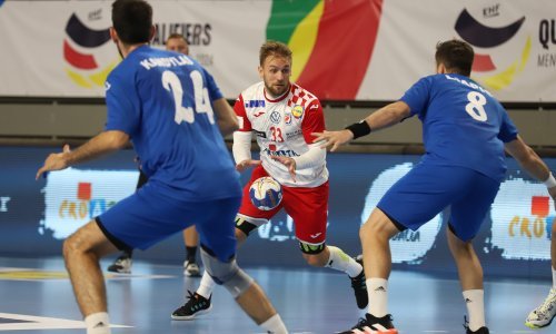 [FOTO] Hrvatski rukometaši pokazali moć na startu kvalifikacija za Euro; Grci nisu imali šanse u Varaždinu