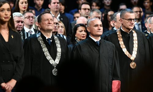 [FOTO] Inauguracija novoga rektora Sveučilišta u Zagrebu Stjepana Lakušića: 'Prioritet je obnova zgrada fakulteta stradalih u potresu'