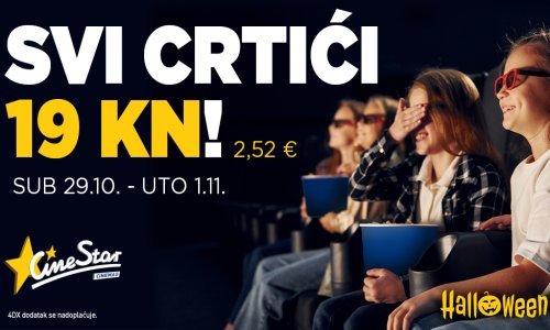 Kako razveseliti dijete ovih dana - crtići u CineStaru za samo 19 kn!