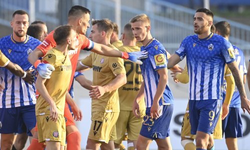 [VIDEO] Fizički obračun igrača Lokomotive i Hajduka u završnici prvog poluvremena; bilo je tu svega, ali ne i crvenih kartona!