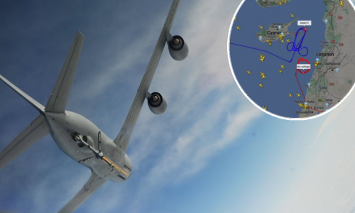 Američki mlažnjak ocrtao 'nebeski penis' blizu ruske baze na Mediteranu