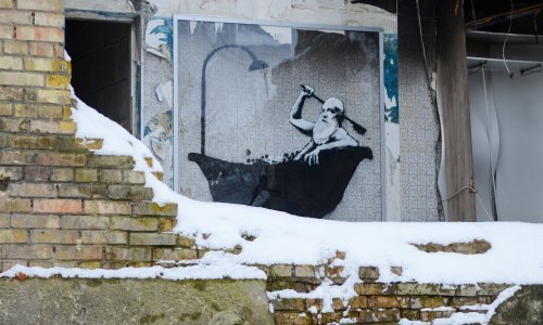 [FOTO] Banksyjev mural nudi utjehu prkosnim stanovnicima hladne Horenke