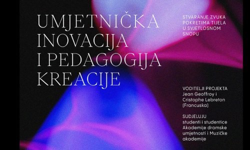 Koncertni program 'Stvaranje zvuka pokretima tijela u svjetlosnom snopu' na Muzičkoj akademiji