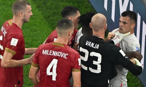 [VIDEO] Srpski nogometaši krenuli u fizički obračun sa Xhakom; evo kako ih je isprovocirao švicarski reprezentativac