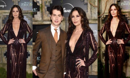 Catherine Zeta-Jones zablistala u haljini dubokog izreza, a društvo joj je pravio sin kojeg rijetko viđamo