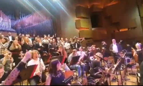 [VIDEO] Pobjeda Hrvatske zatekla Zagrebačku filharmoniju na probi, pogledajte kakvo je ludilo nastalo u Lisinskom