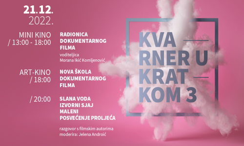 U riječkom Art-kinu pogledajte četiri kratkiša nastala na Kvarneru