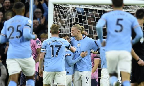 [FOTO] Nevjerojatna dominacija Manchester Cityja, novi gol Erlinga Haalanda, ali i iznenađenje na Etihadu