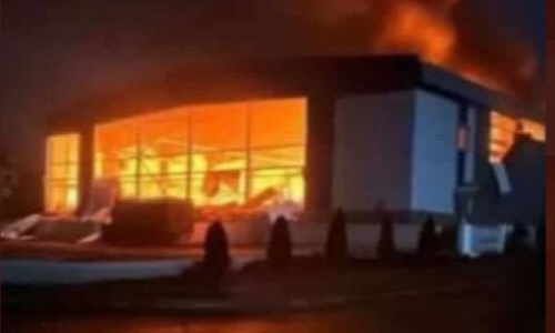 Ukrajinska ledena arena uništena u ruskom napadu