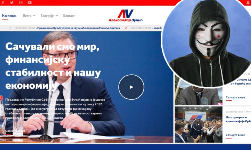 Anonymousi hakirali Vučića: 'Putinova marioneto, ovo je tek početak!'