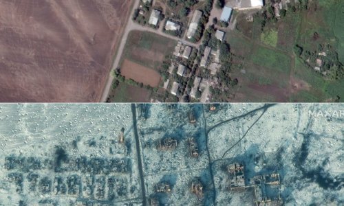 [FOTO] Pogledajte razmjere razaranja Soledara na satelitskim snimkama