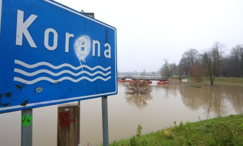 Korana u Karlovcu stagnira, i dalje na snazi izvanredne mjere obrane od poplave