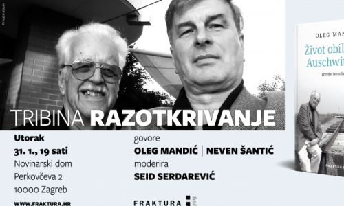 Predstavljanje knjige Olega Mandića i Nevena Šantića 'Život obilježen Auschwitzom'