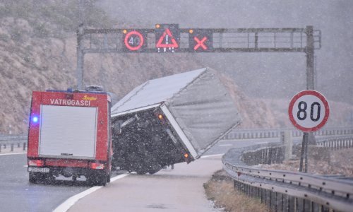 Jak vjetar otežava promet na dionicama A1 i A6