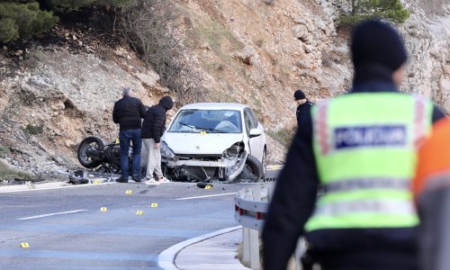 Motociklist poginuo u sudaru na Jadranskoj magistrali kod Omiša