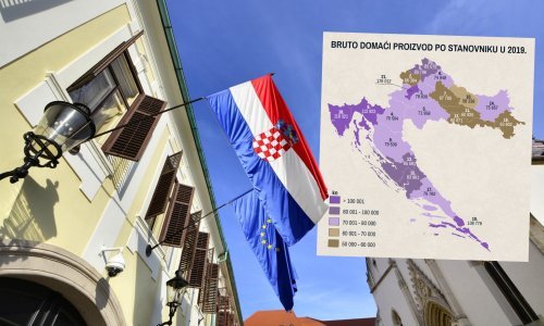 Pogledajte koliki je BDP u vašoj županiji u odnosu na neke svjetske države