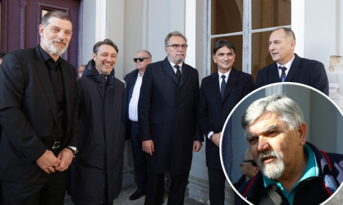 [VIDEO] Pet izbornika zajedno na Ćirinoj sahrani, a u jednom trenutku u njihovo društvo upao je kontroverzni bjelovarski kuhar Božidar