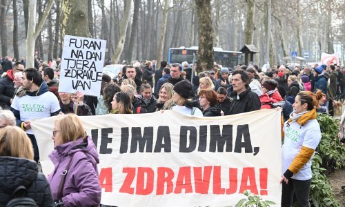 Nekoliko stotina građana prosvjedovalo protiv spalionice Rebro
