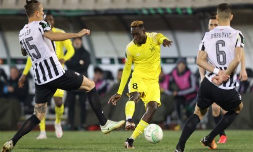 [FOTO] Sheriff usred Beograda utrpao tri gola Partizanu i izbacio ga iz Konferencijske lige