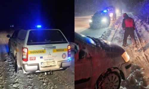 Kolona od stotinjak vozila zapela u snijegu, više od 120 putnika pomoć potražilo u prihvatnim centrima