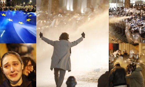 Nemirno u Gruziji: Prosvjednici udarili po policiji benzinskim bombama i kamenjem, ovi uzvratili vodenim topovima i suzavcem