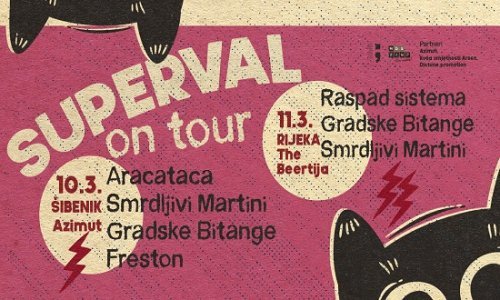 Superval bendovi stižu u Šibenik i Rijeku