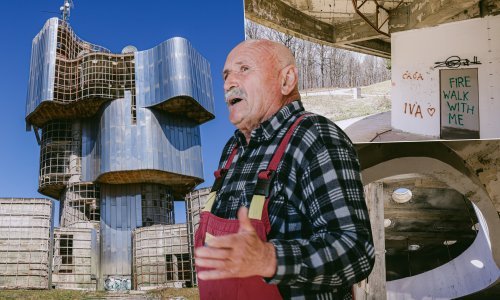 [FOTO] Obišli smo čudesnog betonskog diva na Petrovoj gori u društvu Brke koji ga je godinama održavao, a danas grca u suzama: Da se ovo tako zapusti...