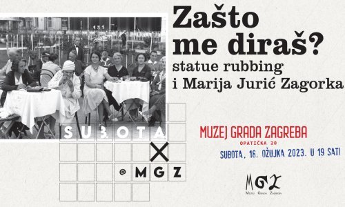 Muzej grada Zagreba najavljuje predavanje na temu 'Zašto me diraš? - statue rubbing i Marija Jurić Zagorka'