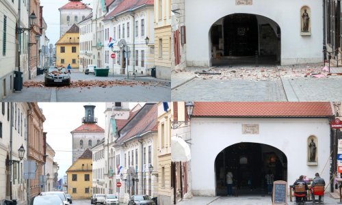 Tri godine kasnije: Pogledajte kako su poznate lokacije u Zagrebu izgledale netom nakon potresa, a kako izgledaju danas