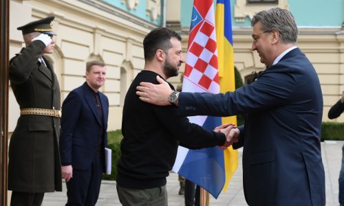 [FOTO] Plenković se sastao sa Zelenskim u Kijevu, Hrvatska će uskoro primiti 20 ranjenika iz Ukrajine