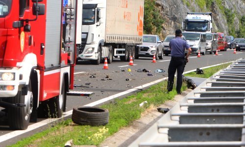 Zbog nesreće prekinut promet na A1, u Vukovaru se zapalio kamion