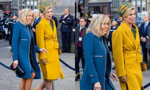 Brigitte Macron i kraljica Maxima stvorile modnu pomutnju na ulicama Amsterdama