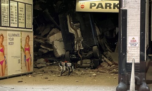 Američki vatrogasci u razrušenu parkirnu garažu poslali robotskog dalmatinera