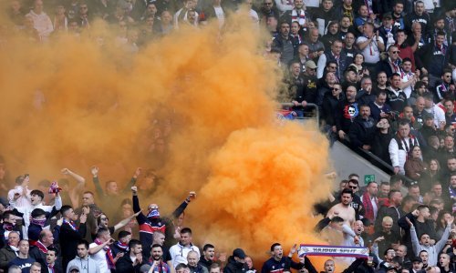 Pogledajte kako je Torcida 'počastila' svoje junake, mlade igrače Hajduka