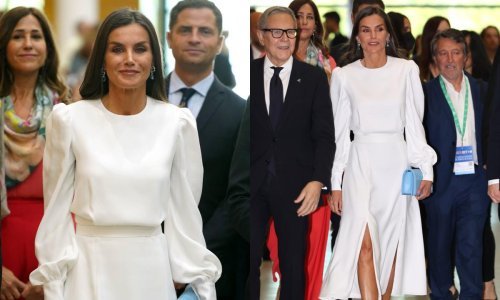 Još jedna petica iz ponavljanja: Prorezi suknje otkrili preplanule noge kraljice Letizije