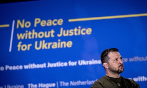 Zelenski u Den Haagu: 'Putin mora biti izveden pred lice pravde'