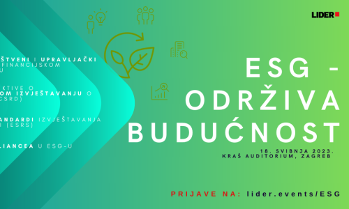 'ESG – Održiva budućnost': Konferencija koja donosi ključne odgovore koji tvrtke vode ka održivom razvoju