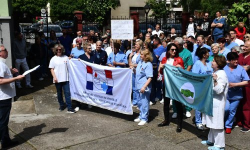 Medicinske sestre prosvjedovale u Slavonskom Brodu