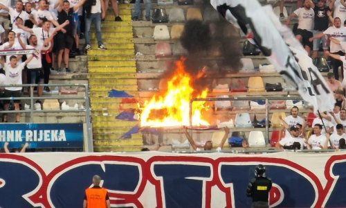 Požar na tribini gdje je bila Torcida, a Funcuti poslali brutalnu poruku Hajduku
