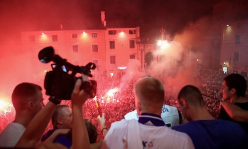 Pogledajte kako su Zadrani proslavili titulu najboljeg u Hrvatskoj