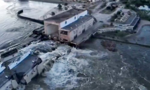 Eksplozija brane uzrokovala izlijevanje 150 tona motornog ulja u rijeku Dnipro