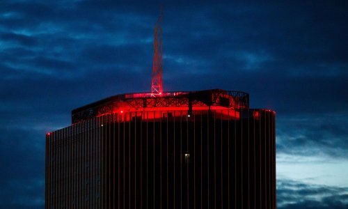 Najviši neboder u Hrvatskoj konačno 'zasvijetlio', evo kako je to izgledalo