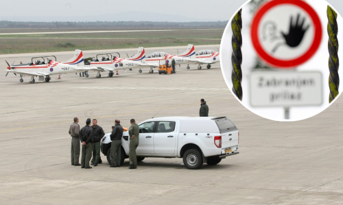 Incident u vojnoj bazi Zemunik: Vozilom probio ogradu i vozio se po pisti?