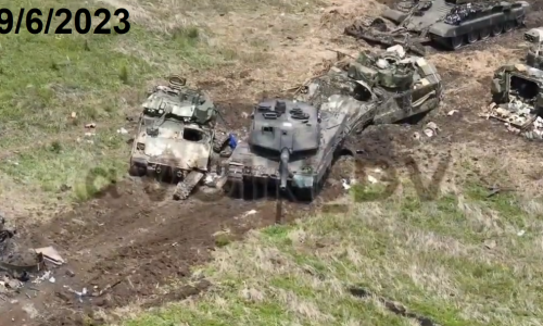 Pogledajte kako su Rusi uništili njemačke tenkove Leopard na istoku Ukrajine