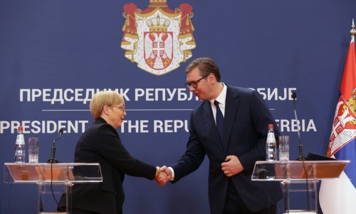 Na konferenciji za novinare porječkali se Pirc Musar i Aleksandar Vučić