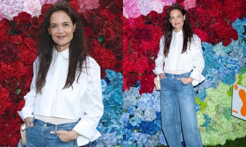 Katie Holmes pokazala da se i traperice mogu isfurati u elegantnoj varijanti